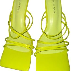 AKIRA LIME Strappy Heels
